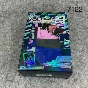 Volcom Men's XL 40-42 Assorted Performance Stretch Boxer Briefs 4 in Package